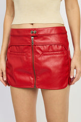 MINI BIKER SKIRT